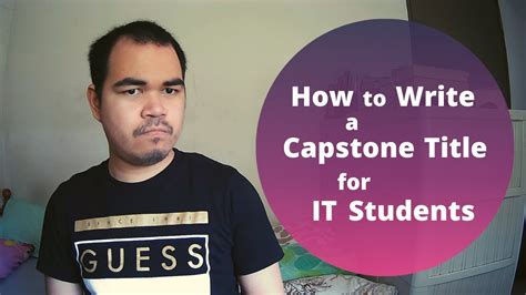 capstone title for it students