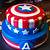 captain america birthday cake ideas