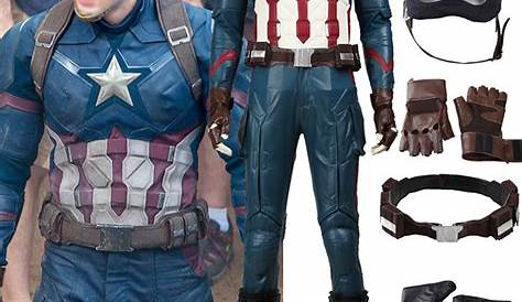 Captain America Civil War Costume Marvel Large Boys