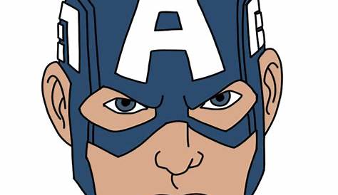 Captain America Face Drawing at GetDrawings Free download