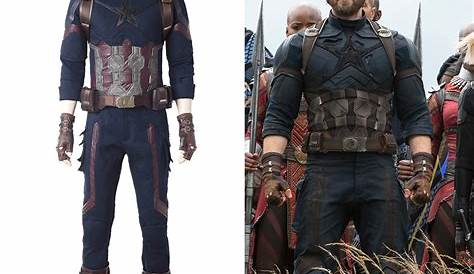 Captain America Infinity War Suit Cosplay New 2018 Movie Avengers