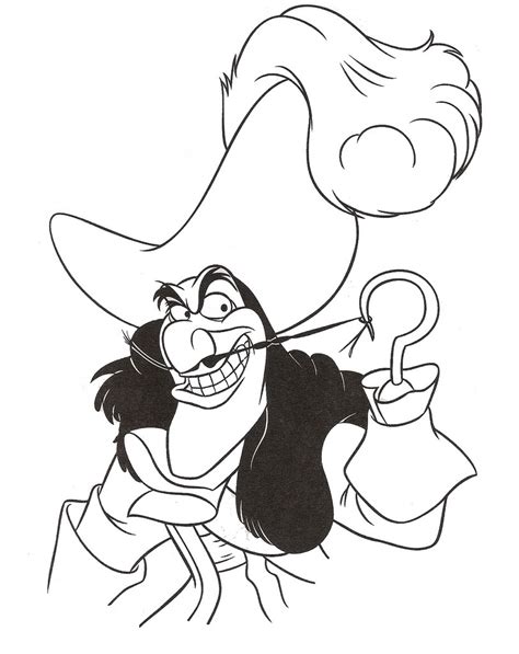 Captain Hook Coloring Page Coloring Home