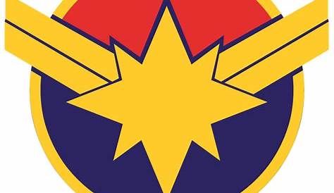 Captain Marvel Symbol Marvel Logo Designs Vector Art Diron Polson On