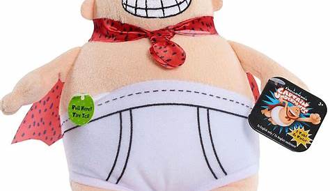 Captain Underpants Plush Toys Just Play Beans. The Talking Bean