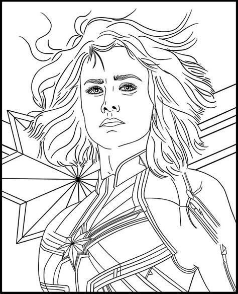Captain Marvel Mohawk Coloring Pages