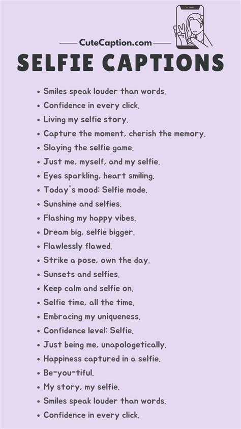 Caption For Selfies On Facebook