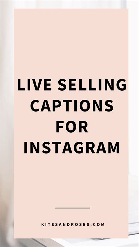 Caption For Selling On Instagram