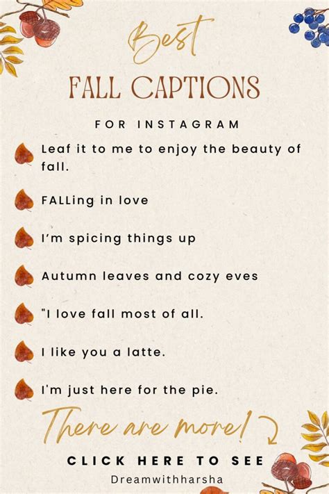 Caption On Fall Season
