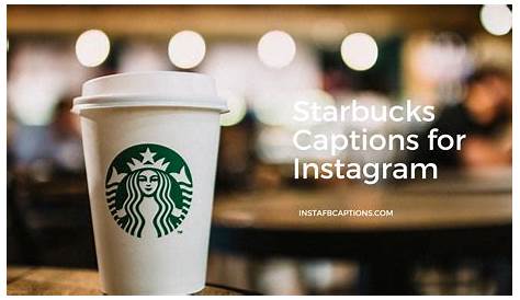 Captions For Instagram Pictures Starbucks Top 50+ Cute