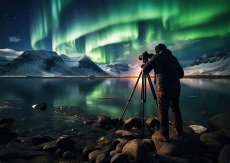 capturing aurora with camera