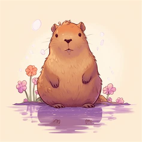 Capybara Drawing