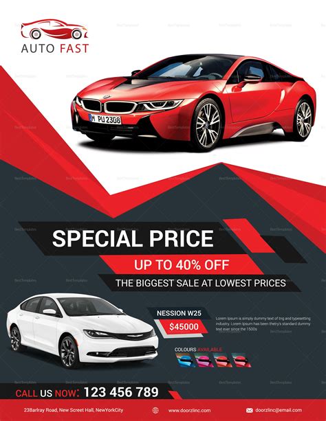 Car For Sale Flyer Template