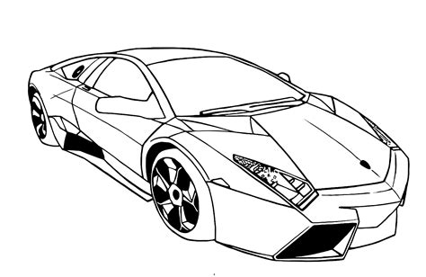 Car Coloring Pages Lamborghini: A Fun Way To Learn About Cars