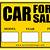 car for sale signs printable