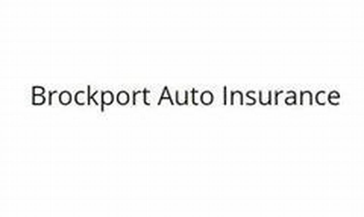 car insurance brockport ny