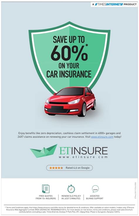 Et Insure Save Upto 60 On Your Car Insurance Ad Advert Gallery