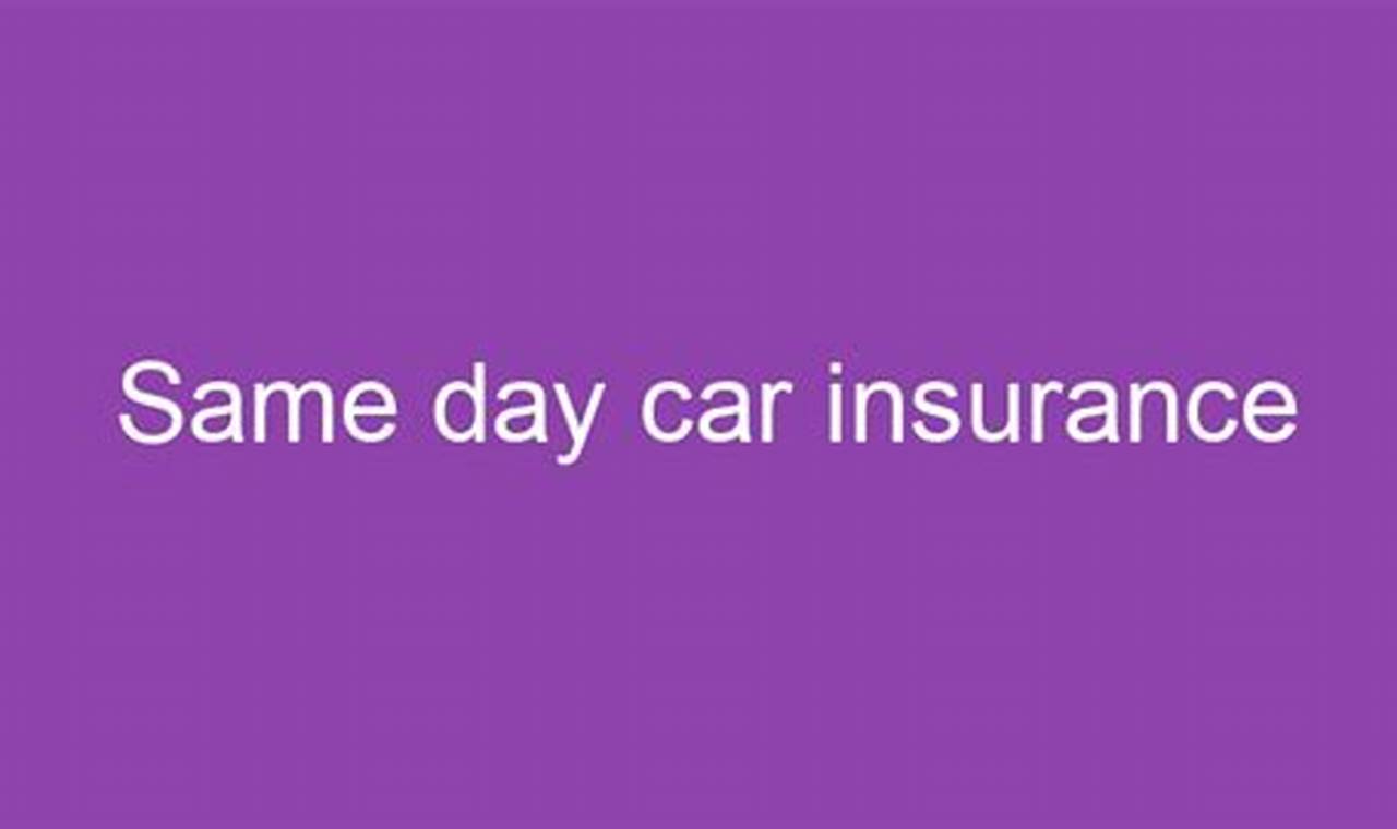 car insurance same day accident