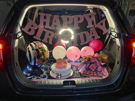 Car Trunk Surprise in 2021 Birthday surprises for her, Surprise