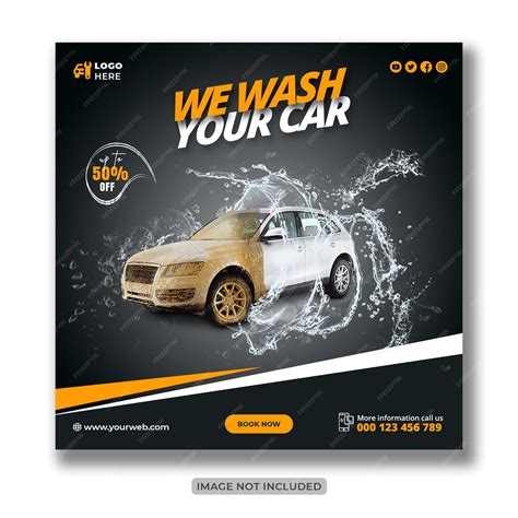 Car Wash Billboard Templates Car advertising design, Car