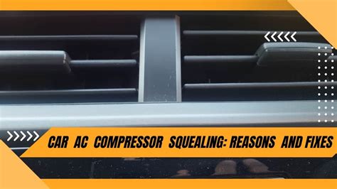 Car Ac Compressor Squealing