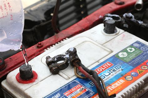 Car Battery Terminal Cleaning