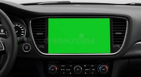 Car Dashboard Green Screen