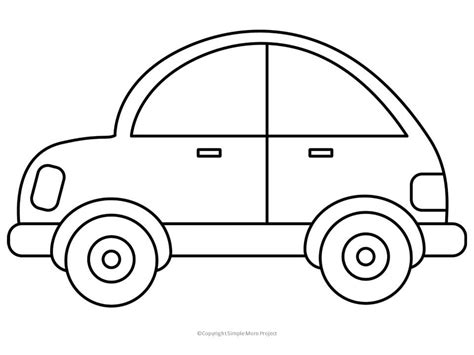 car drawing template