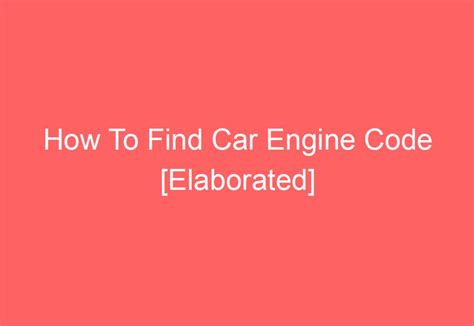Car Engine Code Check