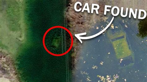 car found in water on google maps