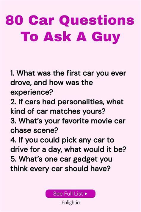Car Guy Questions