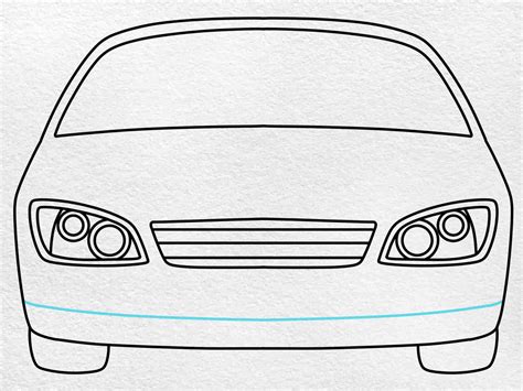 Car Headlight Drawing Easy