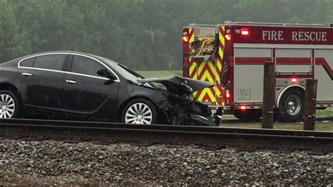 car hit by train today