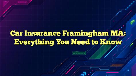 car insurance Framingham MA