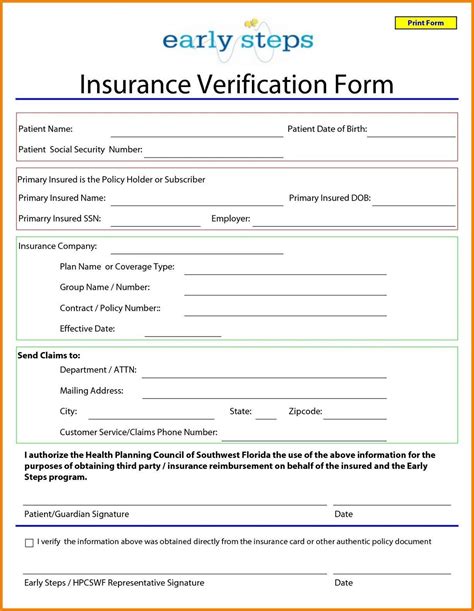 car insurance template pdf