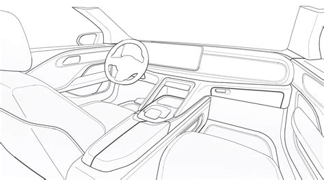 Car Interior Design Drawing