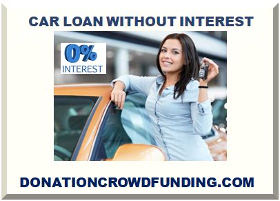 car loan without interest