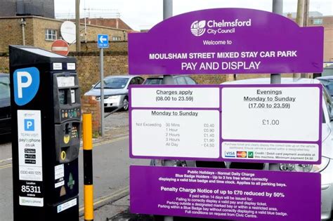 car park charges chelmsford