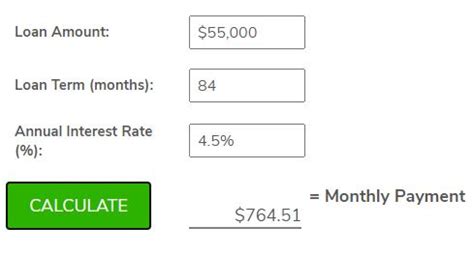 car payment calculator with interest 84 month