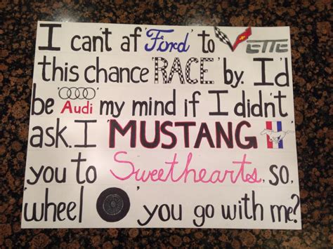 Car Prom Proposal Ideas