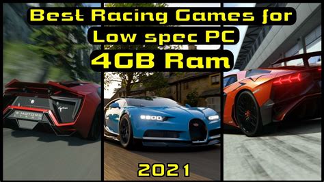 car racing games for 4gb ram pc