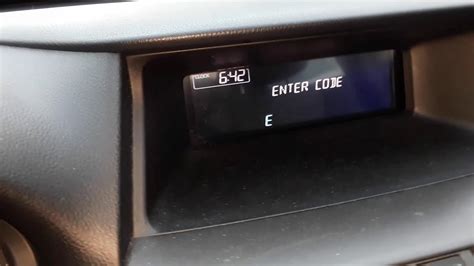 Car Radio Error Code