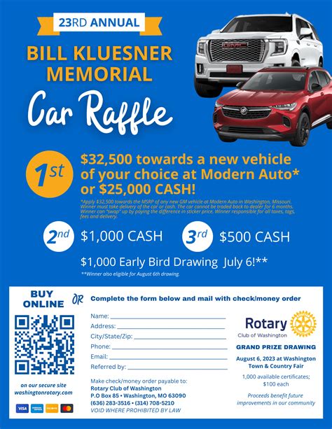 car raffles for charity 2023