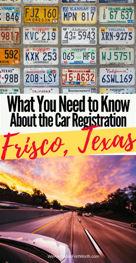 car registration frisco tx