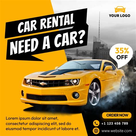 Car Rental Ad Examples