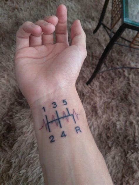 Car Shifter Tattoo