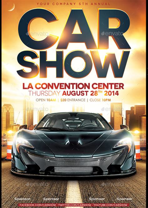 car show flyer template pdf