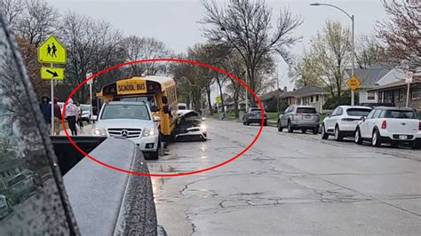 Car Slams into Bus