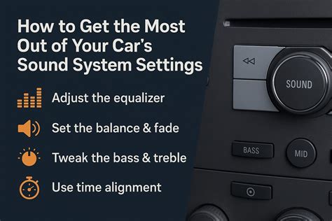 Car Sound System Settings