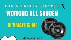 Car Stereo Speakers Stopped Working