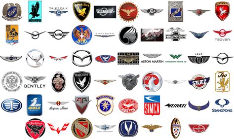 car symbols with wings